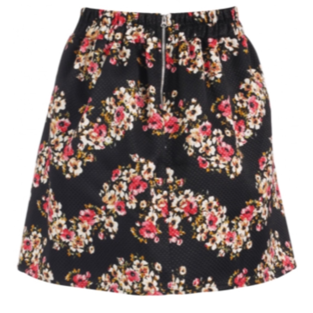 Floral Print Jacquard Skirt - Picture 5 of 5